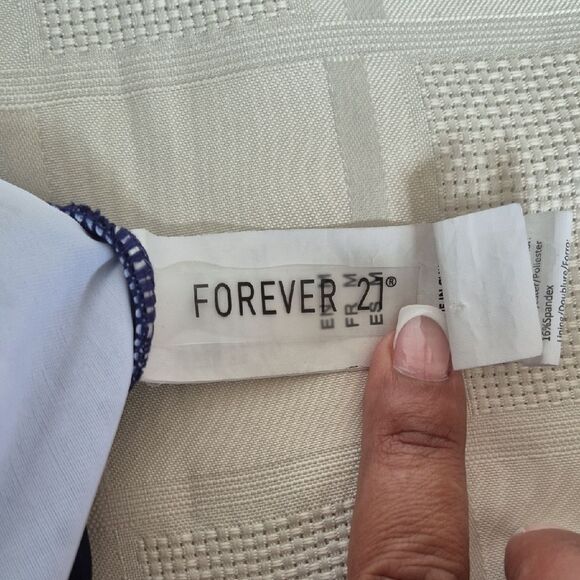 Forever 21 Blue Heart One Piece Swim Wear Medium - Picture 2 of 16